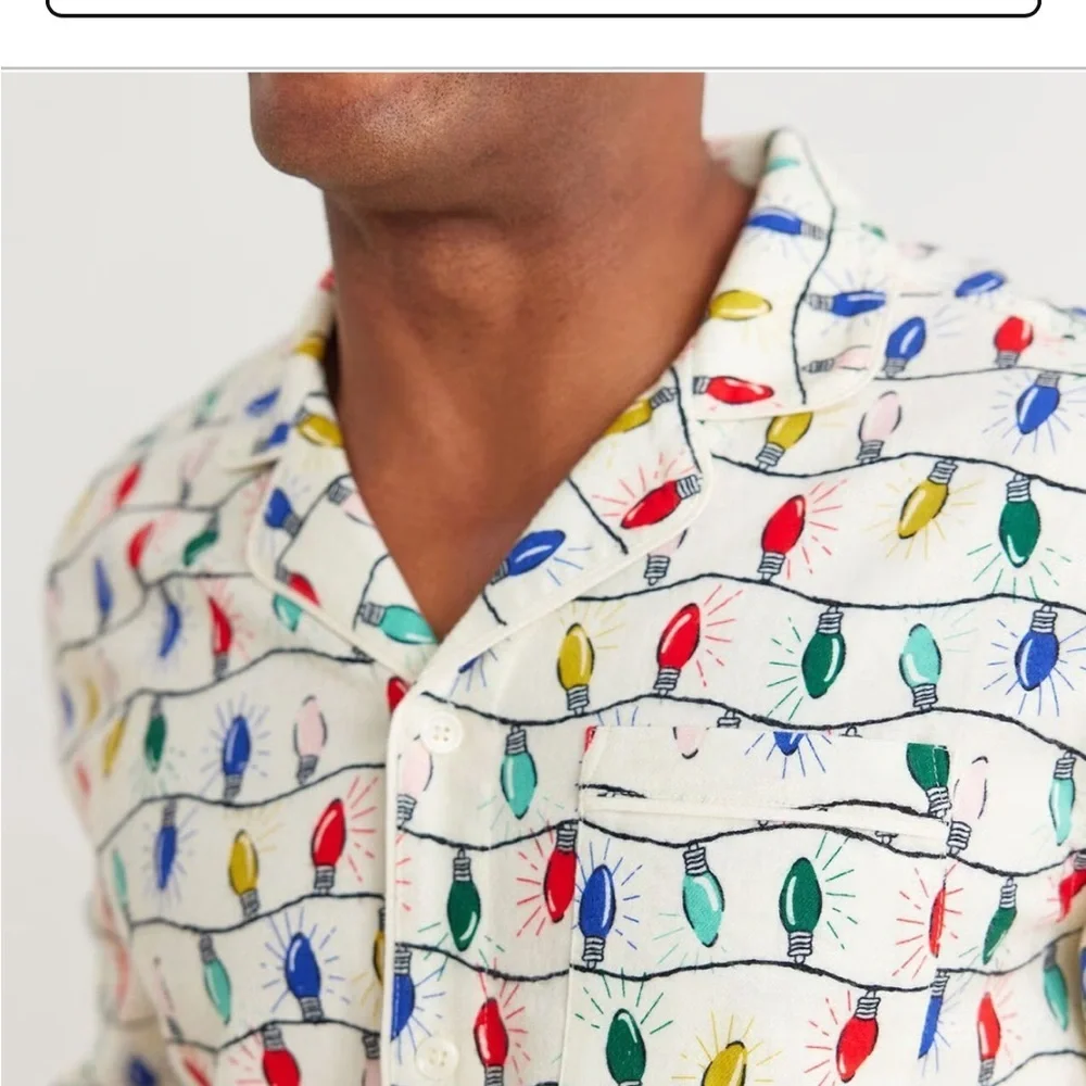 NWOT Hanna Andersson Unisex Bright Bulbs Pajama Set Size Small - Picture 2 of 11